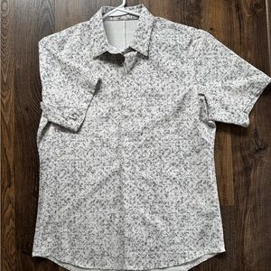 lululemon athletica White and Gray Men's Shirt